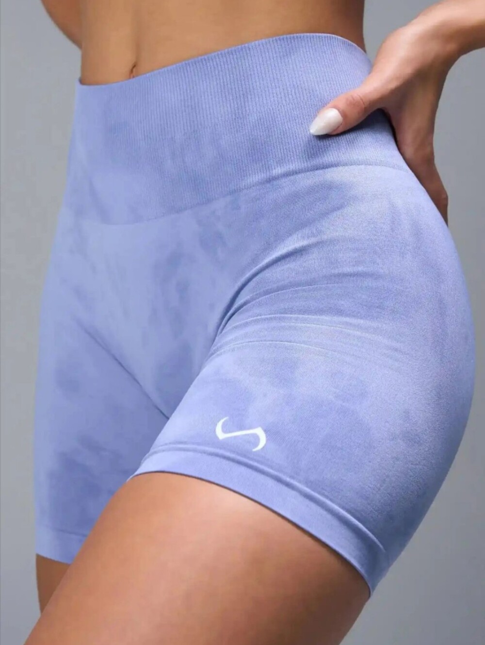 TLF Seamless Scrunch Butt Shorts Aurora Blue Size Medium